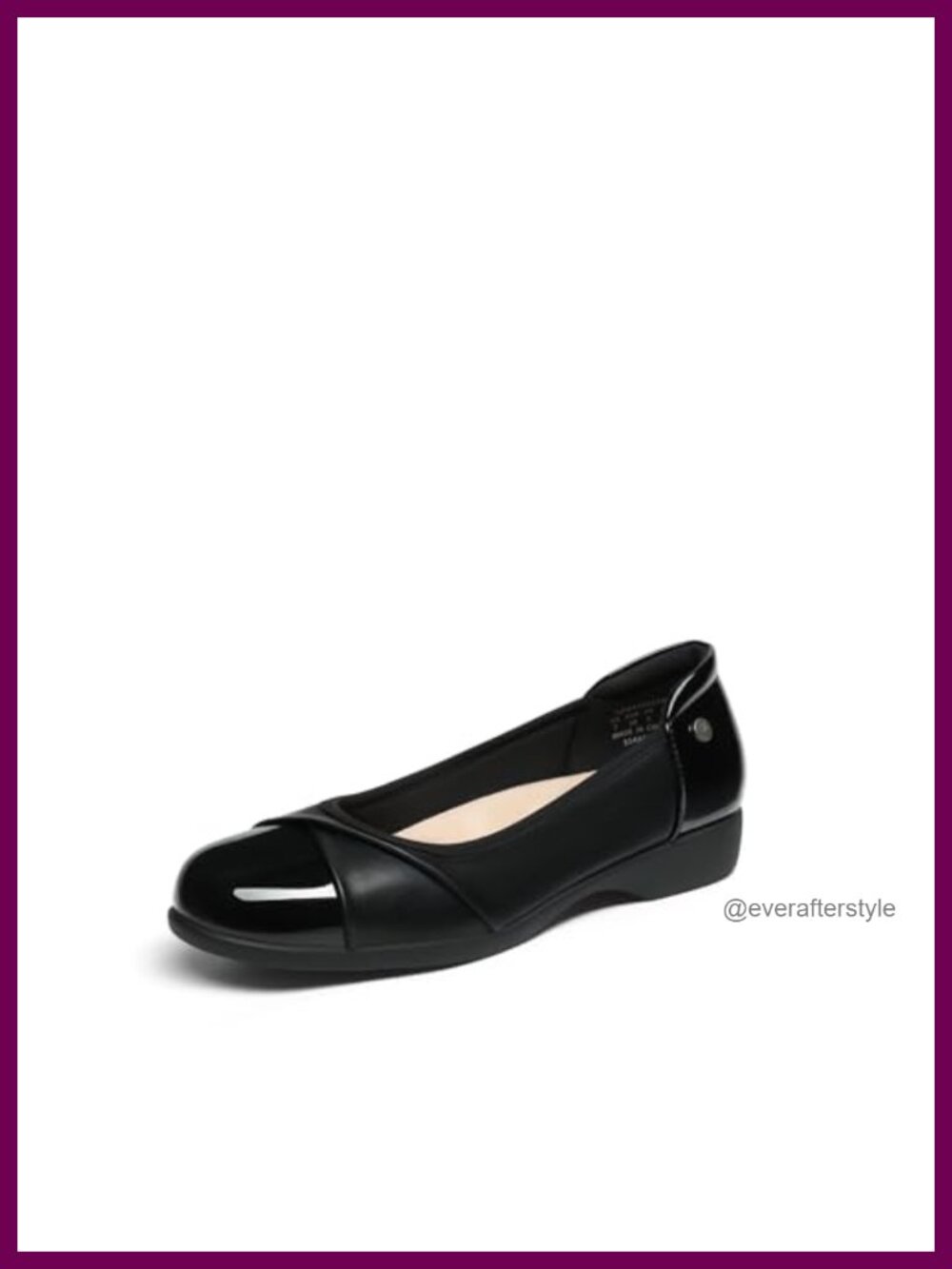 Women's Arch Support Ballet Flats Faux Leather Work Dressy Comfortable